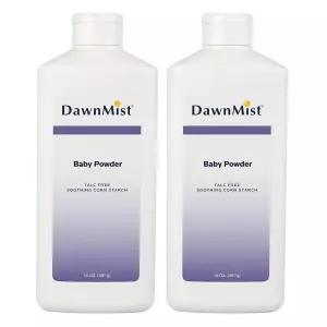 Dukal DawnMist 옥수수 전분 베이비 파우더 396.9g(14온스) - 2팩 및 성인용 부드러운 탈크 프리 포뮬러 수