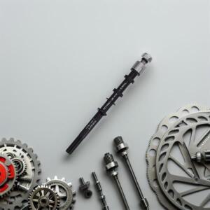 자전거 액슬 샤프트 블랙 중공 스루 1세트 (산악 로드 바이크 앞/뒤 허브용) 퀵 릴리즈 스큐어 교체 부품