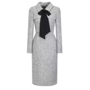 JJ지고트 배색 타이 재킷 H라인 원피스GPAM0OP921 868141