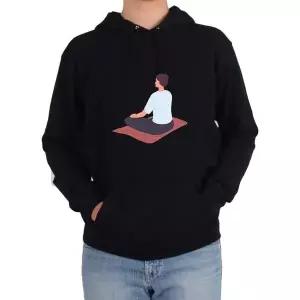 기모후드티 정신수양 요가 명상 참선그림 전색상 사이즈 (WFKBAAM)