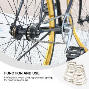 10개 퀵 릴리스 레버 스프링 자전거 휠 허브 MTB 부품 교체  샤프트 꼬치 내구성