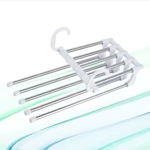 접이식 5단 바지걸이 논슬립 정장바지 행거 (WFKC356)