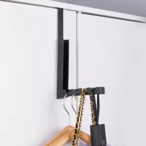 접이식 철제 문걸이행거 1개모자 가방정리 다용도 원룸 방문 도어 옷걸이 이행거 행거