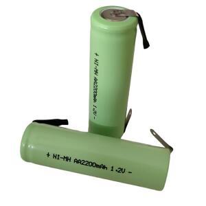 충전식 면도기 Ni-MH 배터리 AA 1.2V 2200mAh 필립스 HQ568 RQ330