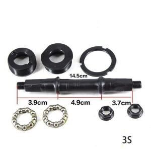 호환 자전거 하단 브래킷 세트  스틸 샤프트 Axie 고정 크랭크  사각 구멍  3S/3T/3P/5s 사이즈