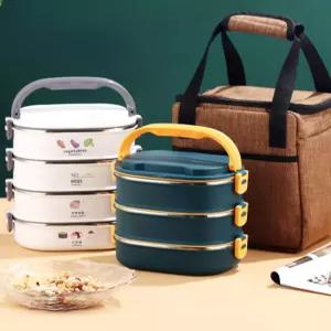 수호리 보온도시락통 보온 직장인 도시락통 세트