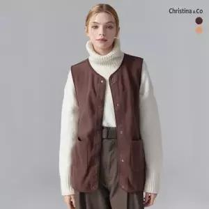 크리스티나앤코 폴라 폴리스 집업 베스트 (3color)