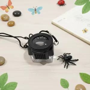 루페 사각형 목걸이형 돋보기 확대경 휴대용 관찰경 10배율 루뻬 식물 곤충 자연관찰