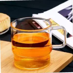 비타리토 홈카페 손잡이 투명 내열유리컵 250ml