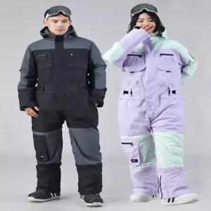 스노우보드복 점프슈트 오버롤 멜빵바지 점프수트 스노보드 방풍 스키복 팬츠 일체형