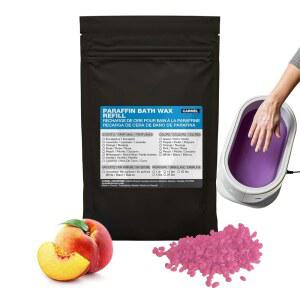 카멜 파라핀 목욕 왁스 리필, 복숭아(1파운드), 복숭아 향 비드, 손과 발용