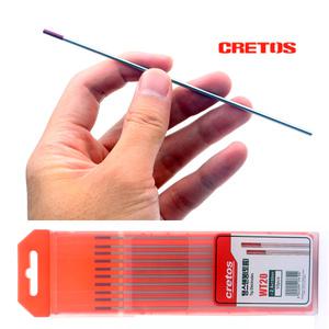 크레토스 텅스텐봉 2.4mm 10개 1통 전극봉 WT20 토튬 2% 2.4파이 텅스텐 용접봉 알곤 티그 용접 토치 헤드