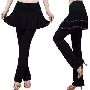 라인댄스 스커트팬츠 하의 댄스복 빅사이즈 치마바지 성인