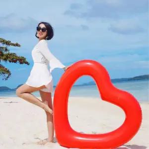 워터파크 물놀이 대형 하트 튜브 초등학생튜브 안전튜브 어린이감성튜브