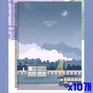 [에이치플러스몰]WL 스프링 연습장 190x260mm 65매 x10개 공부노트 노트