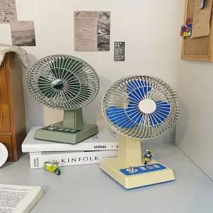 탁상용 레트로 작은 아날로그 무료 모래 선풍기 인테리어