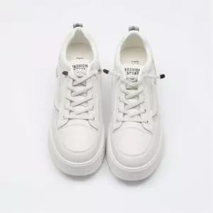 여성 메쉬 끈조절 운동화 흰색 키높이 스니커즈