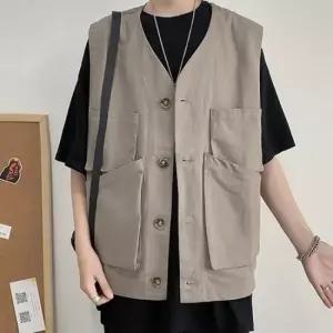 [라일리의류] Rly 레이어드조끼 씨티보이 조끼 아메카지 패션 심플  44239999)