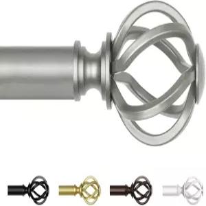 앤티크 실버 커튼봉 3258인치2648피트 윈도우용 USFOOK 78 2054인치 꼬인 케이지 마감재 텔레스코프