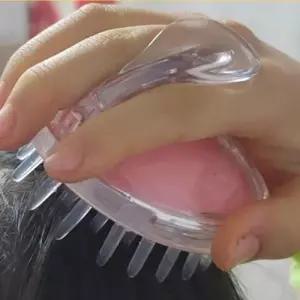 실리콘 지압 마사지 머리감기솔 샴푸브러시 두피 WFLPJAV