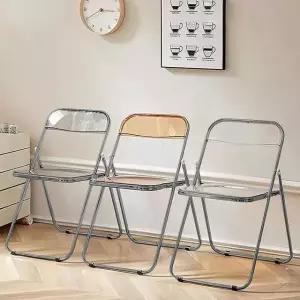 [아트박스]/마전동상회 카페 접이식의자 아크릴 폴딩체어 간이 의자