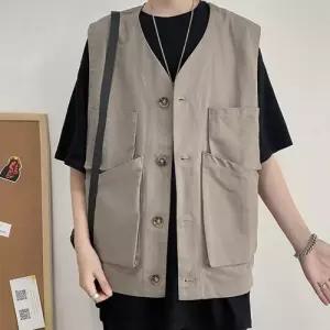 [라일리의류] Rly 레이어드조끼 씨티보이 조끼 아메카지 패션 심플