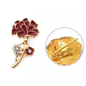 어버이날 스승의날 큐빅 카네이션 브로치x5개 시어머니 브롯치 코사지