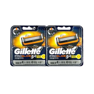 질레트 플렉스볼 프로글라이드 파워 미세진동 면도날 4입 2개