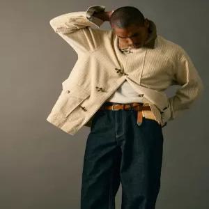 히스 헤지스 25FW [시즌오프][HIS]스톤 코듀로이 파이어맨 클립 자켓 HZJU5F804I2