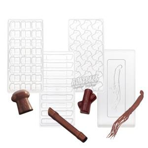 식물 및 나무 디자인 초콜릿  작은 그루터기 버섯 인삼 폴리카보네이트 플라스틱 캔디 메이커 DIY 베이킹