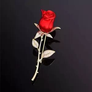 꽃 5월 카네이션 붉은 스승의날 브로치 어버이날 특선 B형 카네이션브로치 스승의날브로치