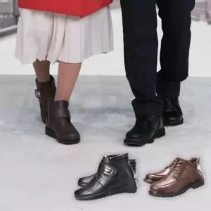 쏘르망 소가죽 방한부츠 여자 남자 여성 남성 미끄럼방지 양모 밍크 보아털 털 겨울 방한 방한화 부츠 신발