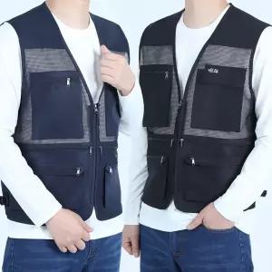 봄 여름 망사 작업조끼 작업복 작업용 주머니많은 공구 노가다 건설 현장 포켓 다용도 얇은 상의 쿨조끼 아이스 단체복 베스트 배달 택배 빅사이즈