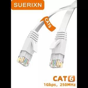 Cat6 플랫 이더넷 케이블 1GB 고속 LAN 네트워크 코드 1000Mbps RJ45 인터넷 케이블 0.1M 50M 라우터 PC 노