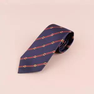 [구찌] 실크 자카드 넥타이 다크블루 848544 4E009 4074