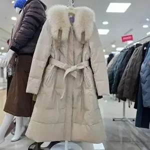 [셀러허브 1]그라피 DP01 버클 양가죽폭스퍼 구스 롱,패딩,구스,폭스,예쁜,간지나는, GWCF4012