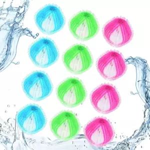 세탁용 애완동물 털 제거기 공 12개 옷과 침구에 개와 고양이 털을 위한 재사용 가능한 세탁기 및 건조기