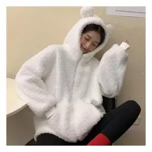 후리스 곰돌이 후드 점퍼 커플 잠바 커플후 빅사이즈 1018486