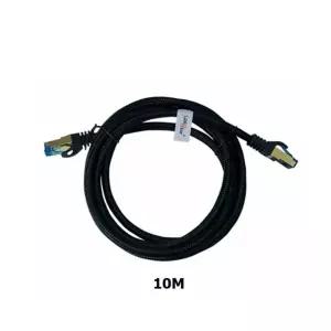 CAT.7 산업용 망사 랜케이블 LSZH 10G Gold-blue 10M선 PC 연결 랜선 컴퓨터 공유기 인터넷 LAN 분배