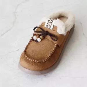 [롯데백화점]원더슈즈 쁘띠첼 컴포트 따뜻한 기모 안감 퍼 어그 슬리퍼 2.5CM BD-SZ998