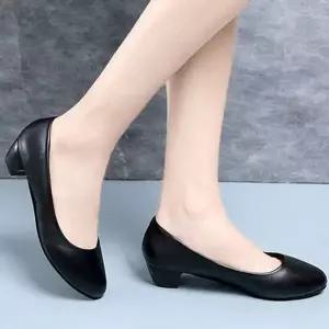 여자 데일리 면접룩 정장코디 블랙 펌프스-WFHZVT1