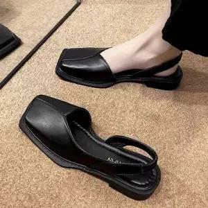 [하프클럽/]편안한 여성구두 슈즈 플랫 단화 예쁜 여자구두