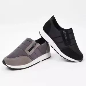 튜루모 중년여성 옆지퍼 패딩 방한화 겨울 엄마신발 미끄럼방지