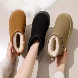 스웨이드 여성 털부츠 방한부츠 WFG21EY