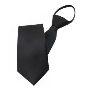 [하프클럽/]자동 지퍼 데일리 검정타이 조문넥타이 클래식 장례식