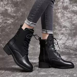 여성 4cm 기모 앵클부츠 겨울 앵글 방한부츠 털부츠 (WFKBOHS)