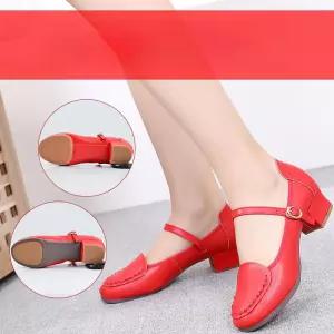 라인 댄스화 낮은 굽 구두 여성 라틴 스포츠 댄스 슈즈