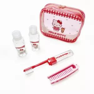 여행공병세트 헬로키티 캠핑 휴대용 로션 용용기세면도구 투명파우치 샴푸 스킨 용공