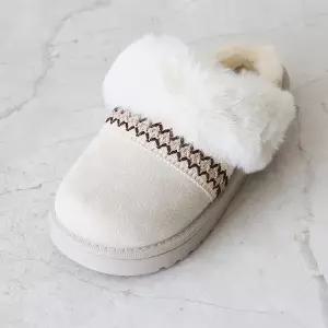 [롯데백화점]원더슈즈 스위디스 컴포트 쿠션 미끄럼방지 따뜻한 퍼 슬리퍼 3CM MR-123