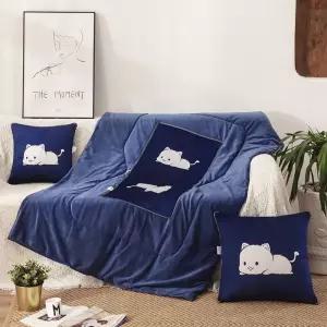 2in1프리미엄 스웨이드 캐릭터쿠션 이불담요 50x50 jgi3+6dvU